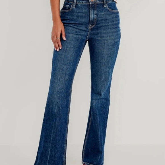 Women's Extra High Waisted Flare Jeans Old Navy Size 6 - Picture 1 of 6